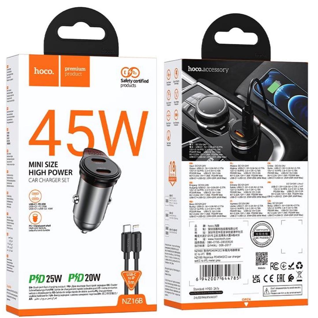 CARGADOR COCHE + CABLE LIGHTING