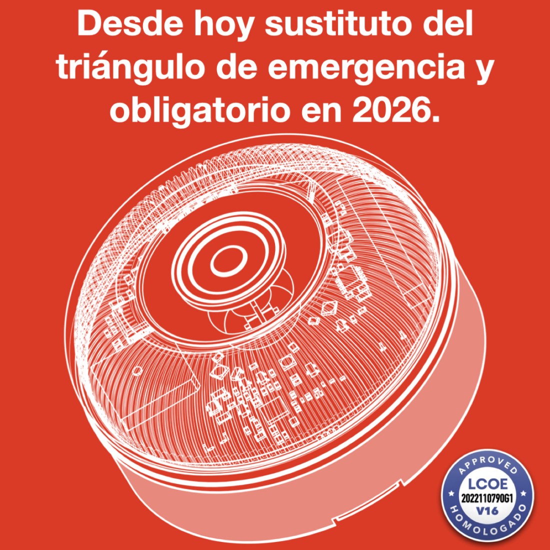 BALIZA EMERGENCIA V16