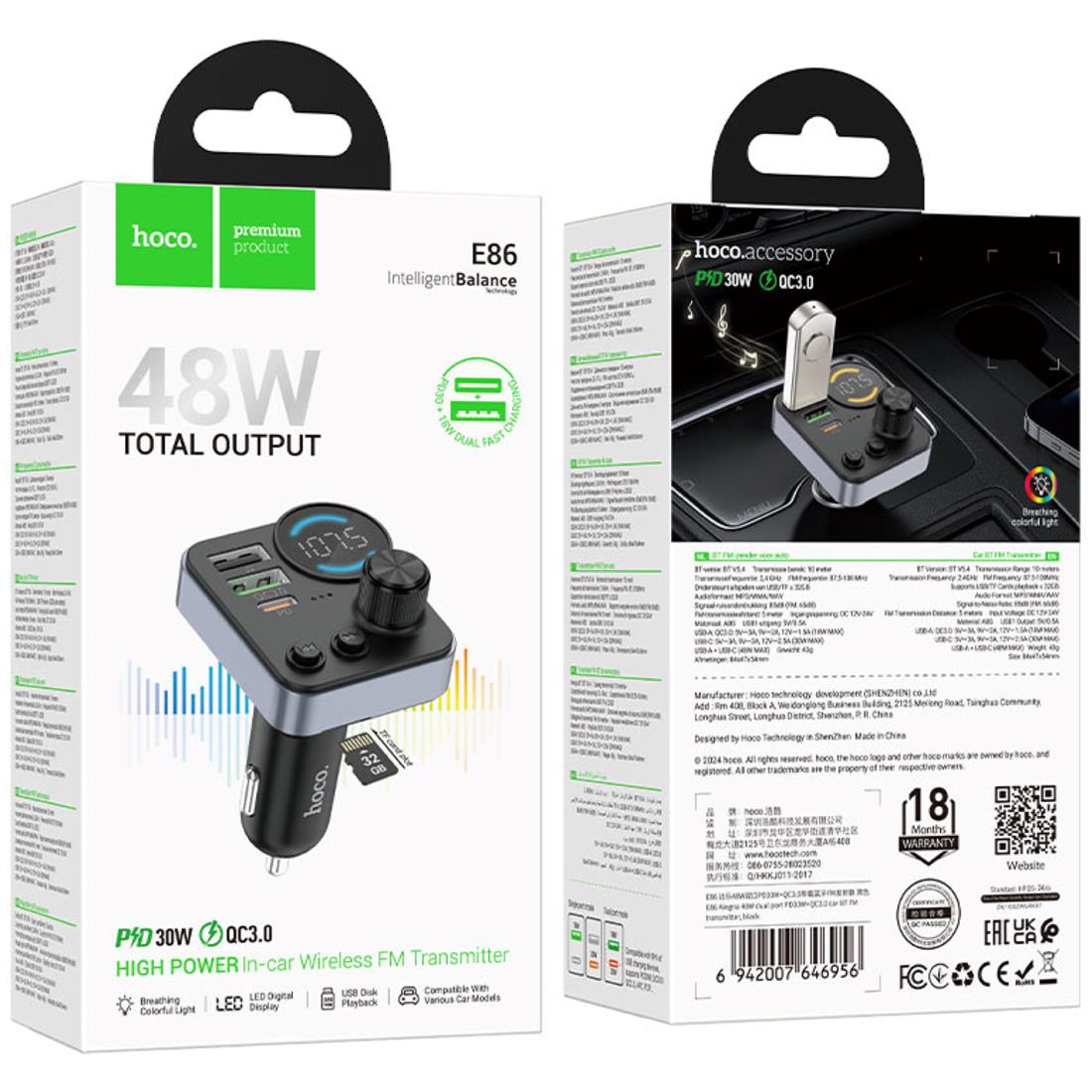 TRANSMISOR FM Y BLUETOOTH
