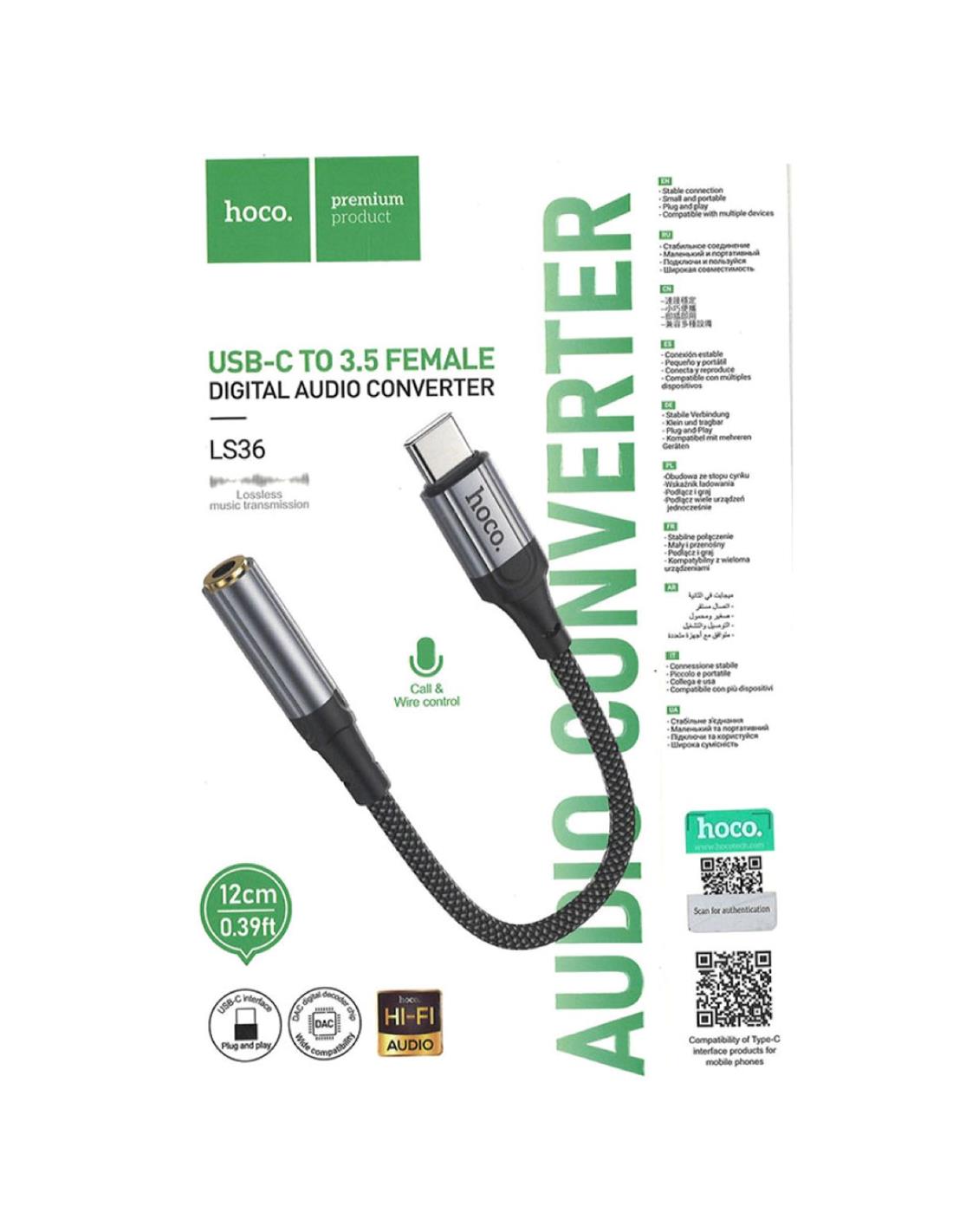 ADAPTADOR USB-C / JACK 3.5MM
