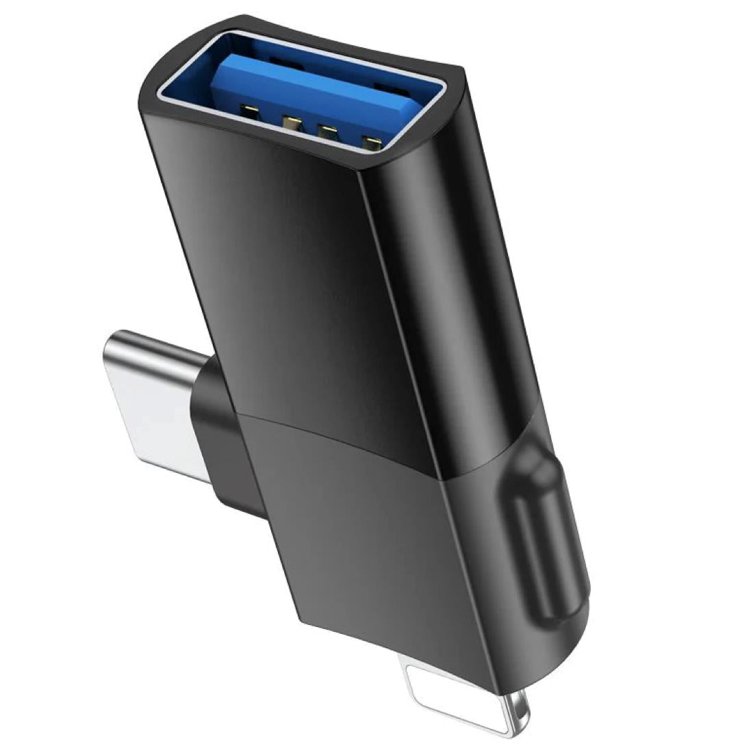 ADAPTADOR USB-A A USB-C Y LIGHTNING