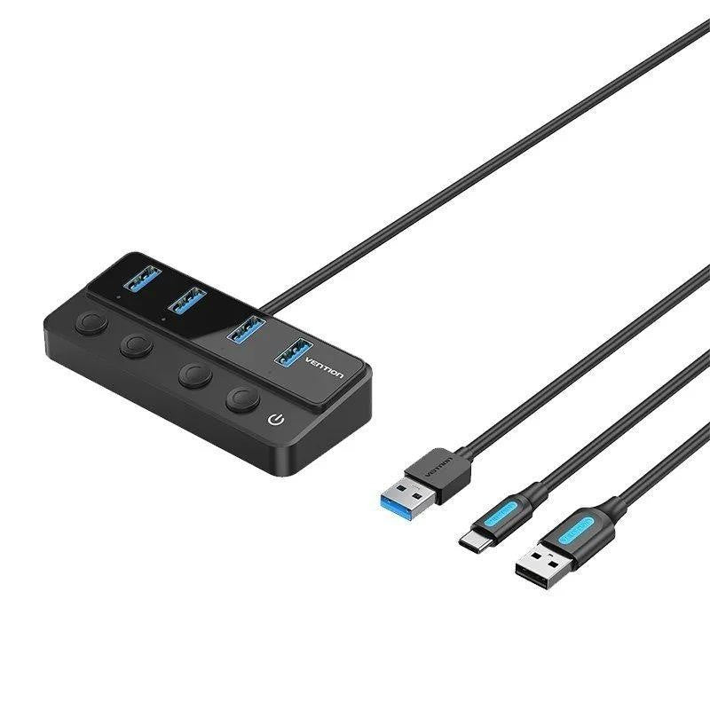 HUB USB 4 PUERTOS USB 3.0 + CABLE USB USB-C