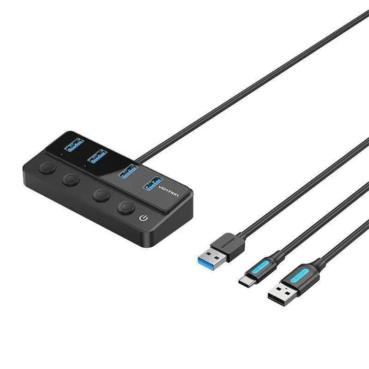HUB USB 4 PUERTOS USB 3.0 + CABLE USB USB-C