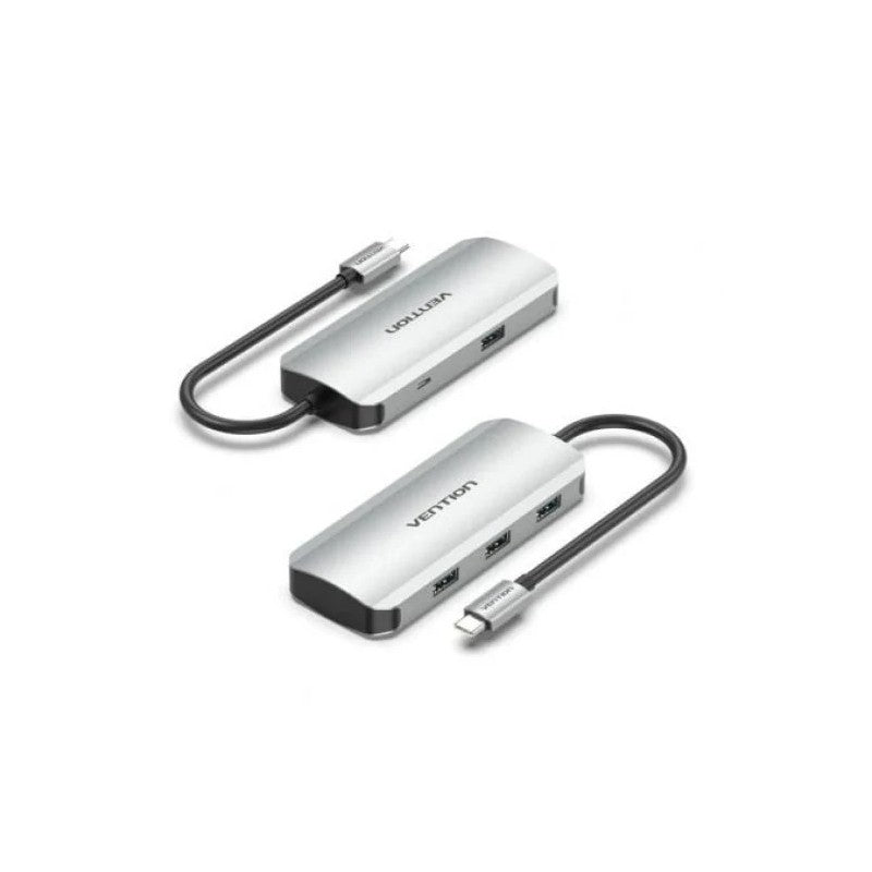 HUB USB-C 4 PUERTOS USB 3.0 PD