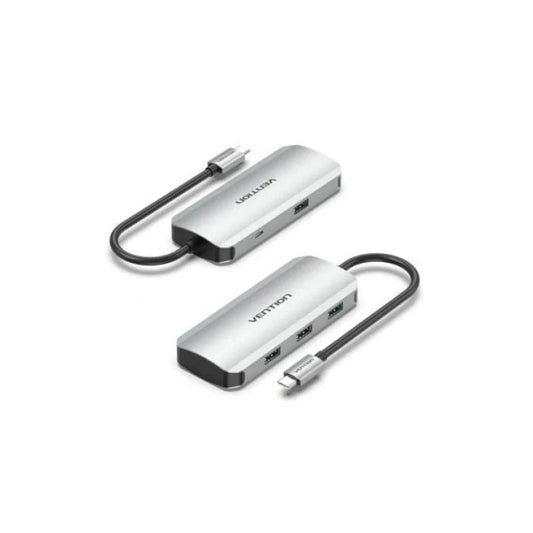 HUB USB-C 4 PUERTOS USB 3.0 PD