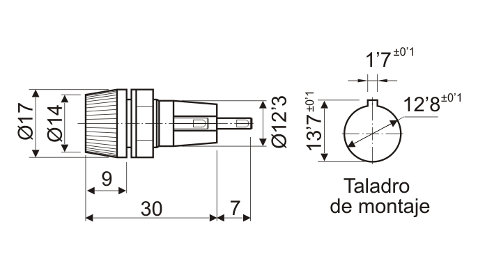 PORTAFUSIBLE ROSCA 5X20