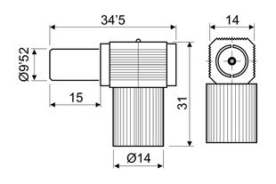 CONECTOR ANTENA COAXIAL