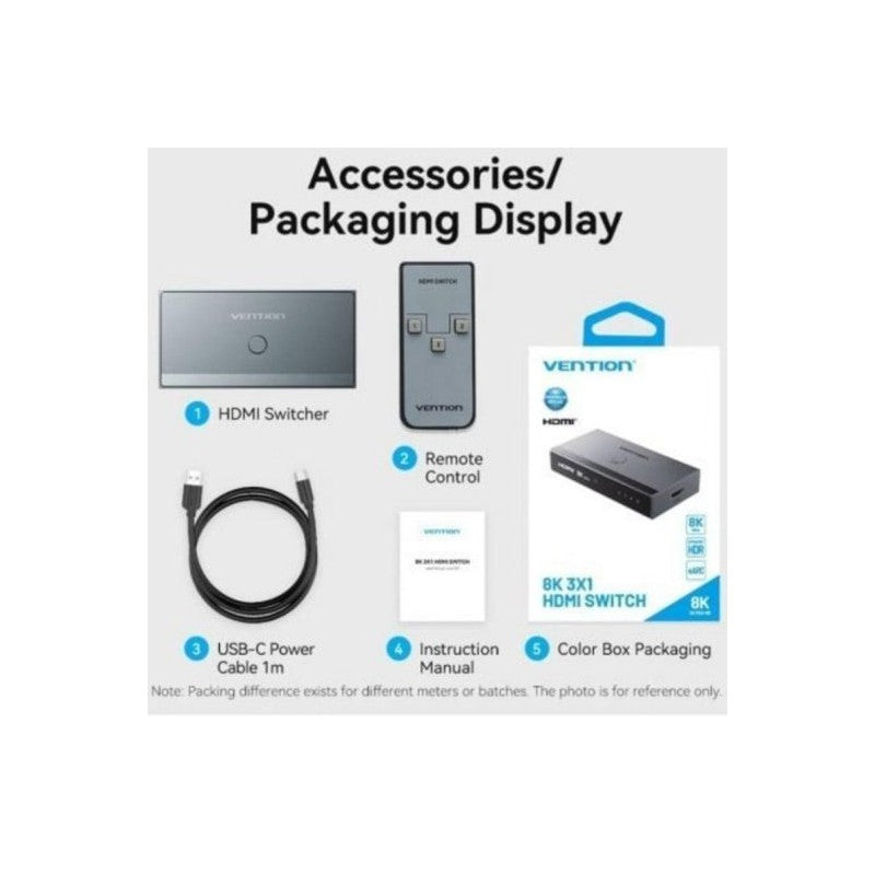 SWITCH CONMUTADOR HDMI H/H 2.1 8K 3X1
