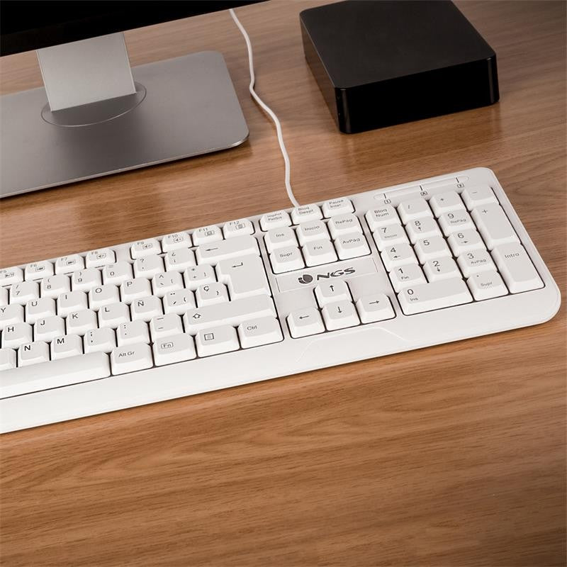 TECLADO USB BLANCO