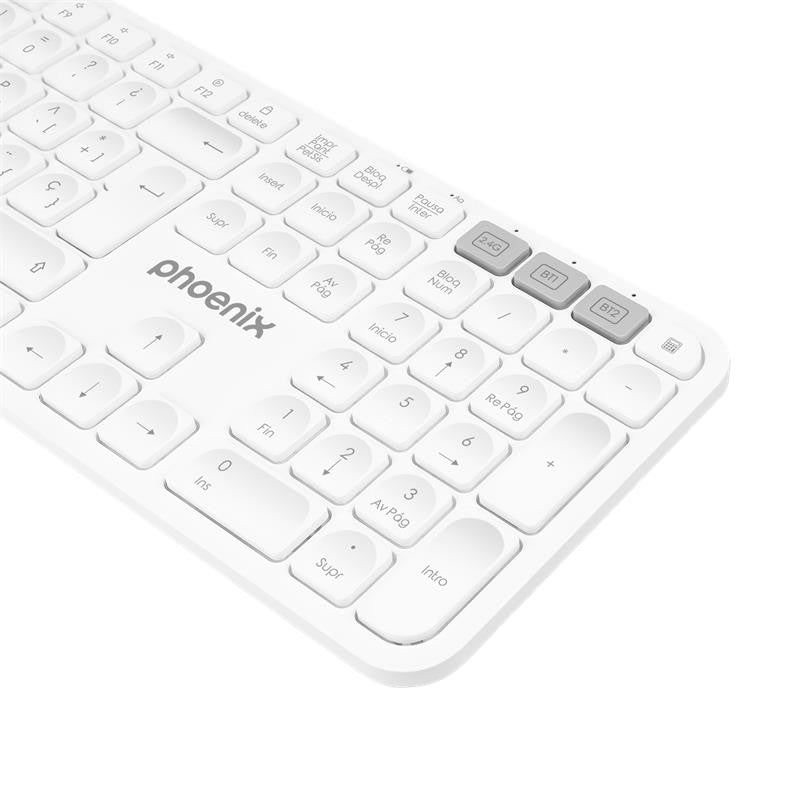 TECLADO INALAMBRICO BLANCO