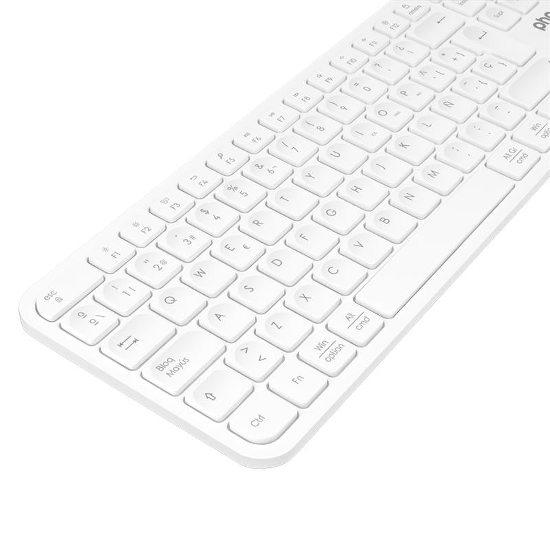 TECLADO INALAMBRICO BLANCO
