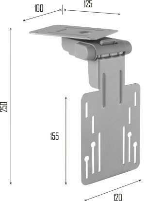 SOPORTE TV 10-20" - 5 KG