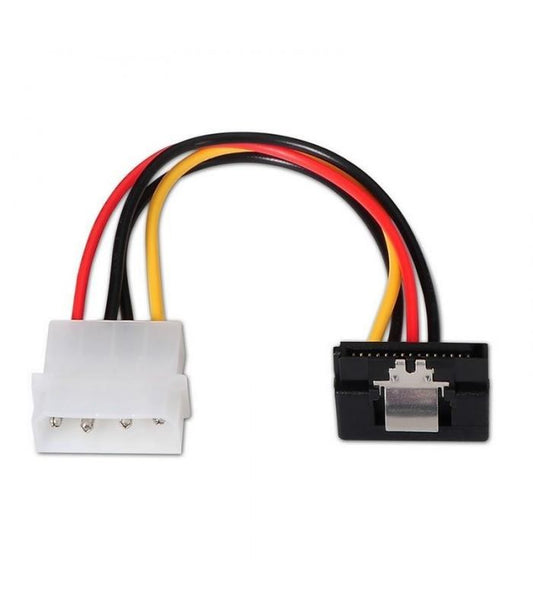 CABLE SATA ALIMENTACIÓN ACODADO ANCLAJES 16CM