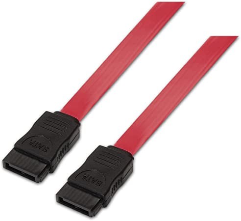 CABLE SATA III DATOS 6G 0.5M ROJO