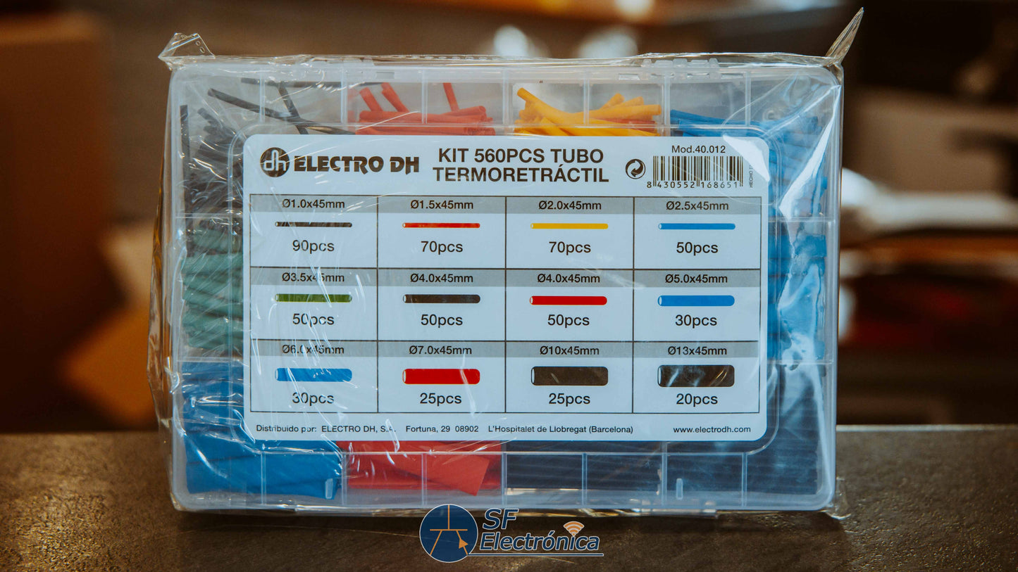 KIT 560 PIEZAS TERMORETRÁCTIL