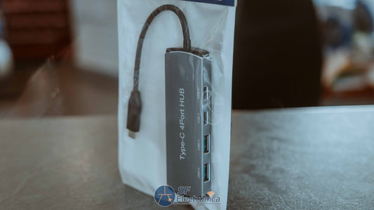 HUB USB-C 2xUSB 2xUSB-C AM