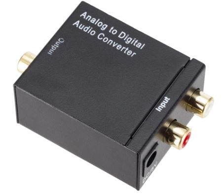 CONVERTIDOR ANALOGICO DIGITAL OPTICO COAXIAL RCA TOSLINK